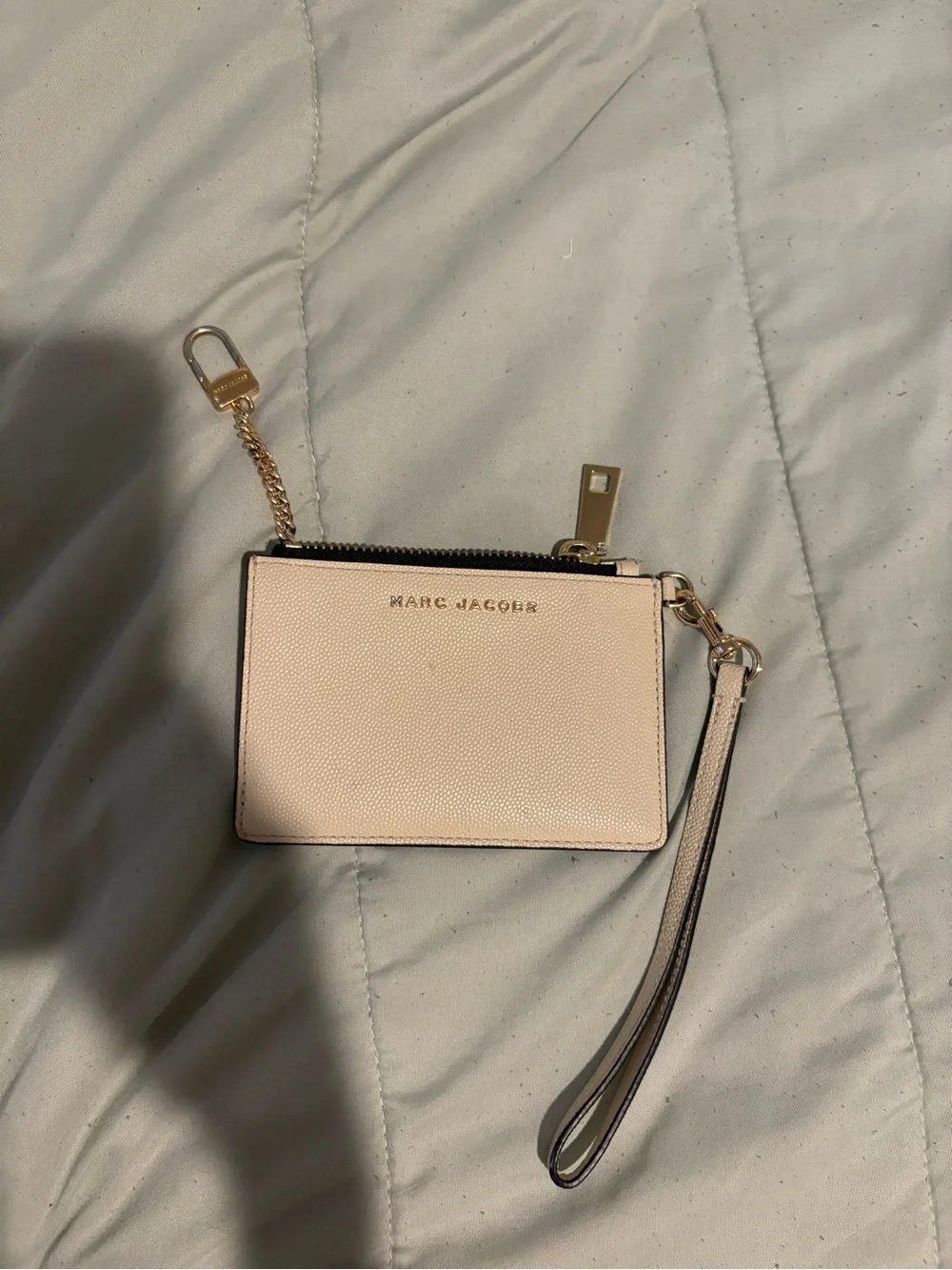 Marc Jacobs Light Beige Leather Wristlet Card Case - Picture 2 of 6